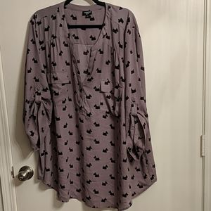 Torrid size 5 Scottie dog blouse